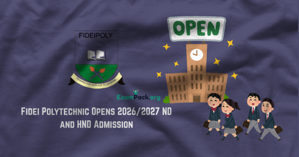 Fidei Polytechnic Opens 20262027 ND and HND Admission